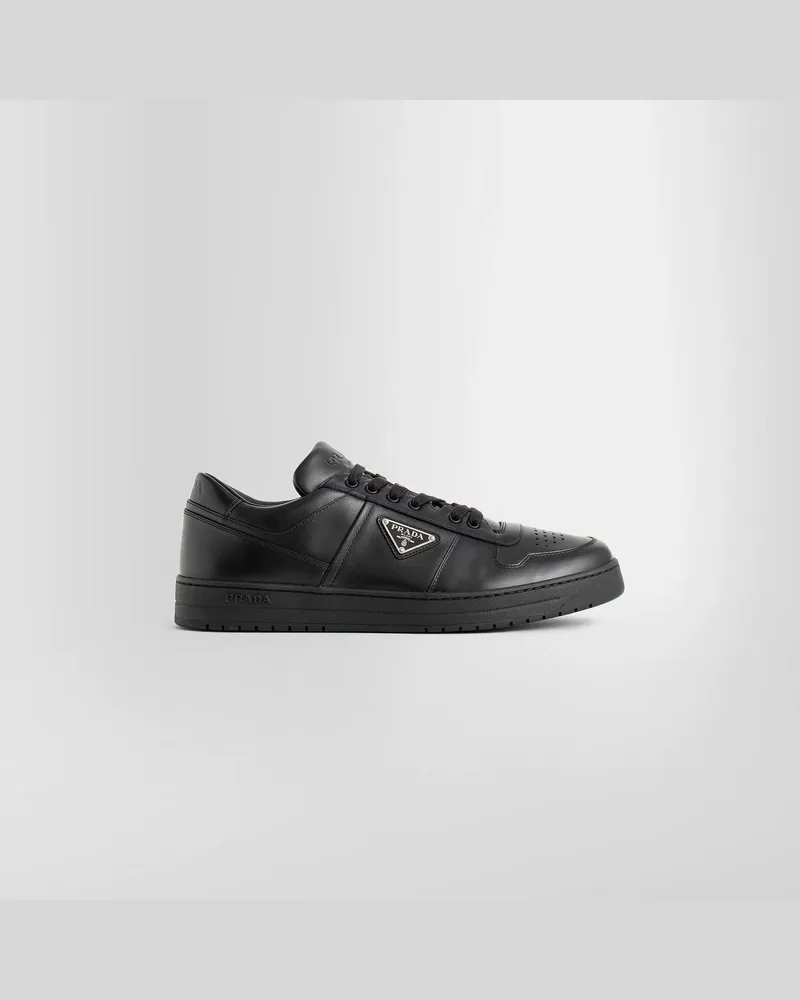 Prada Black Downtown Leather Sneakers Black