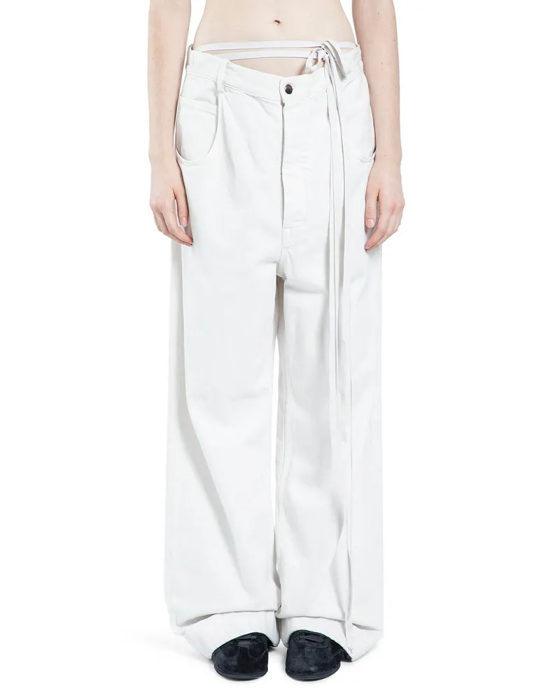 Ann Demeulemeester Kristel 5 Pocket High-Comfort Jeans White
