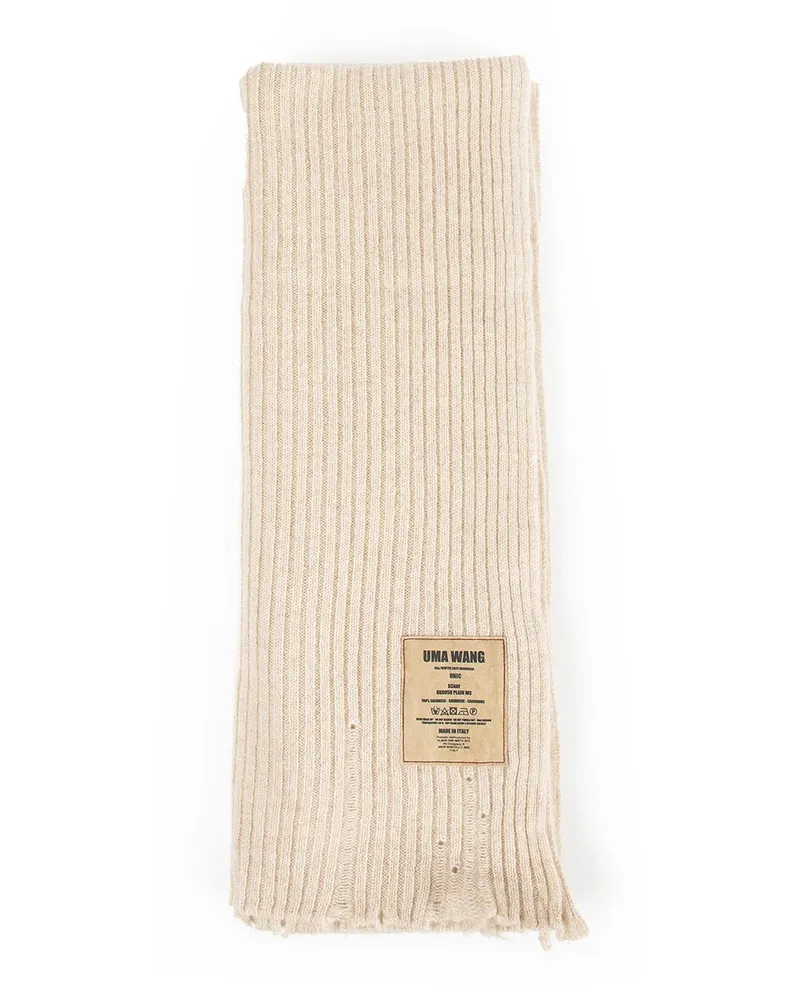 Uma Wang Cashmere Scarf Beige