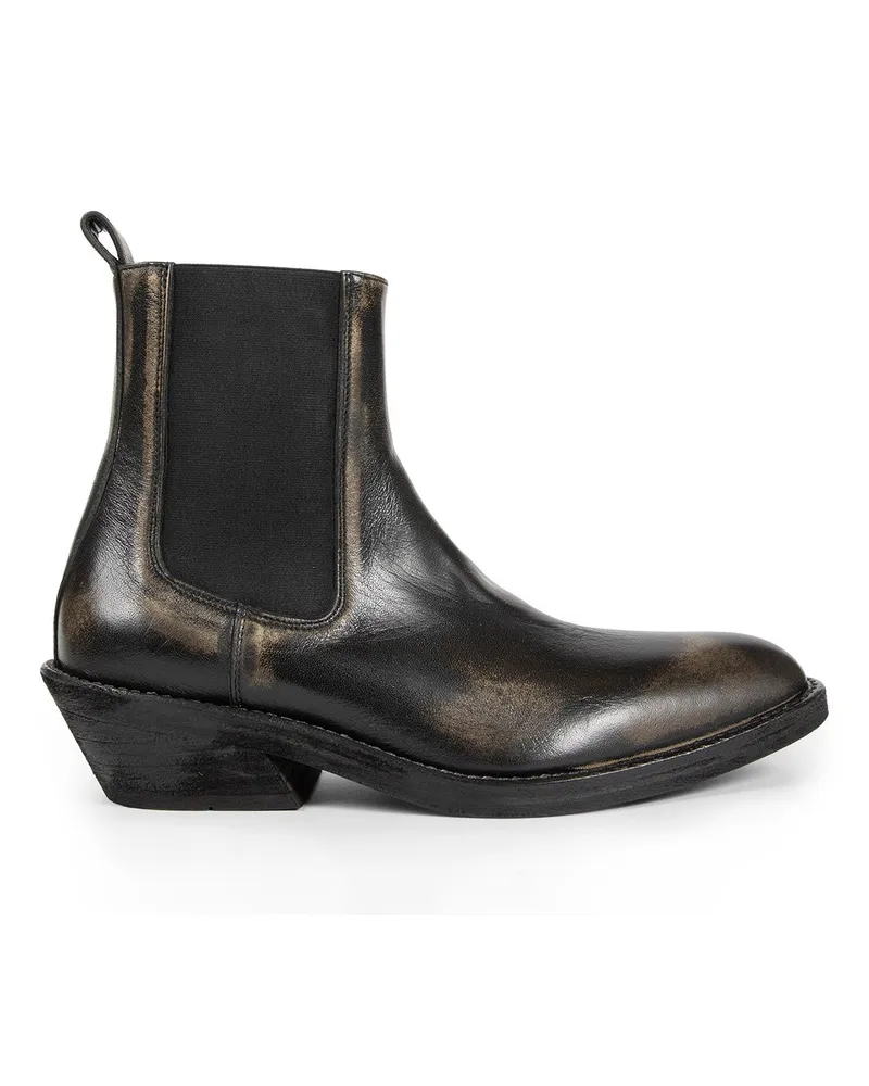 Ann Demeulemeester Caru Leather Chelsea Boots Black