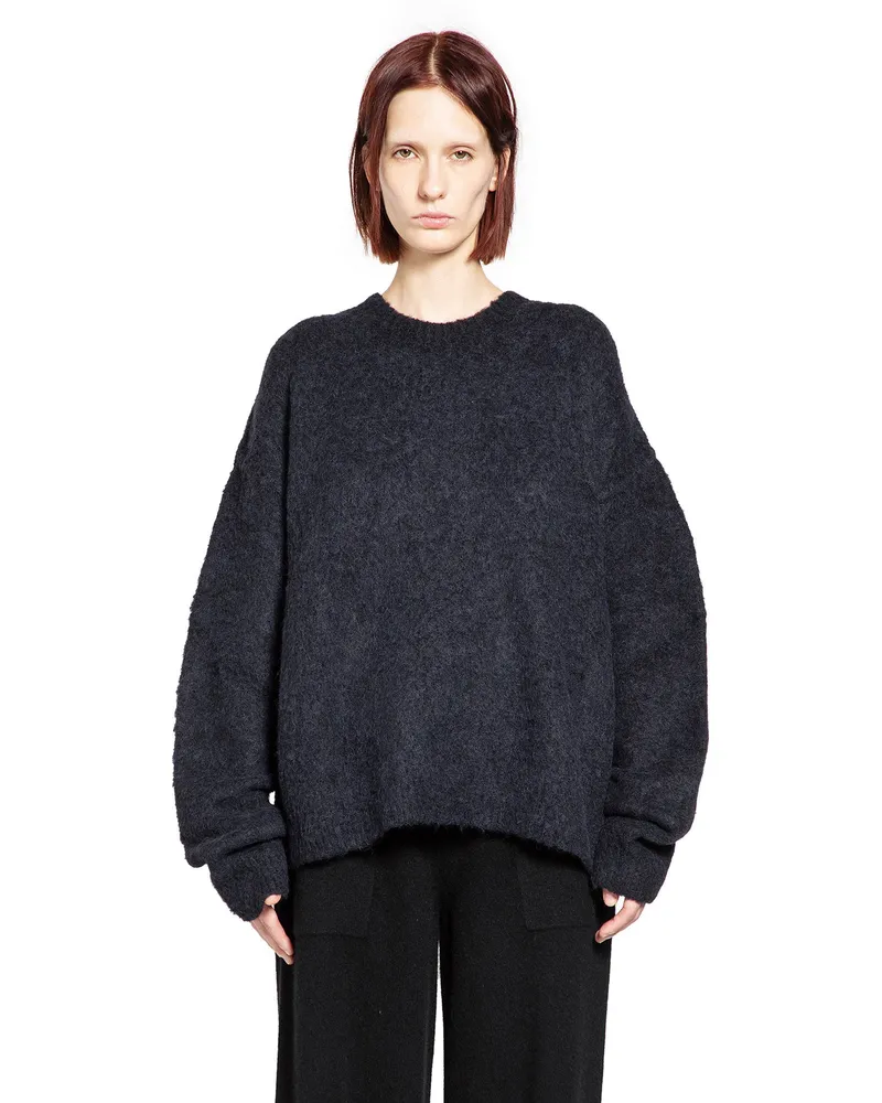 Uma Wang Alpaca Wool Sweater Black