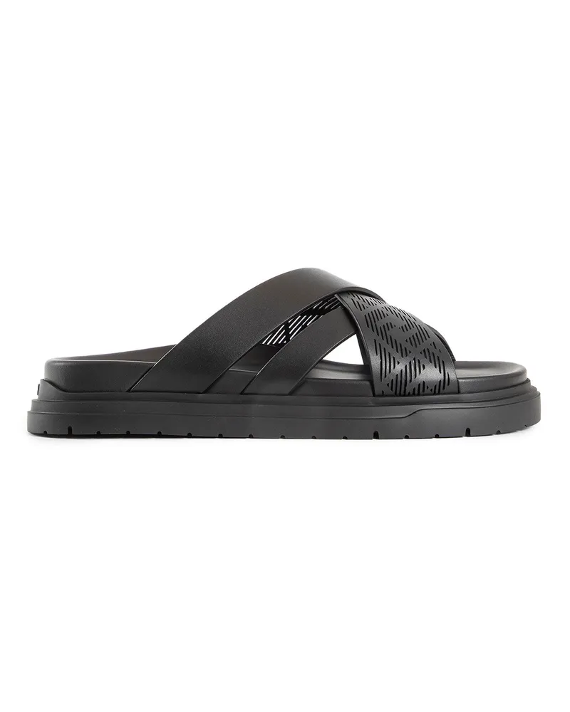 Fendi MAN BLACK SANDALS & SLIDES Black