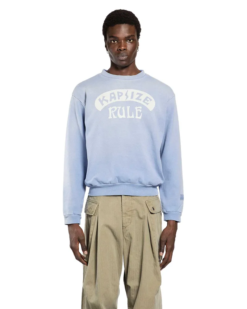 KAPITAL Kapsize Rule Sweatshirt Blue
