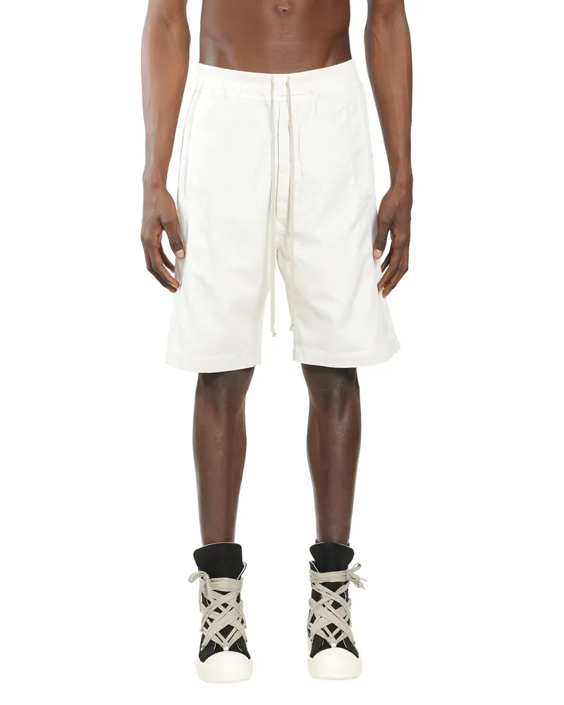 DRKSHDW by Rick Owens Wide Pusher Shorts White