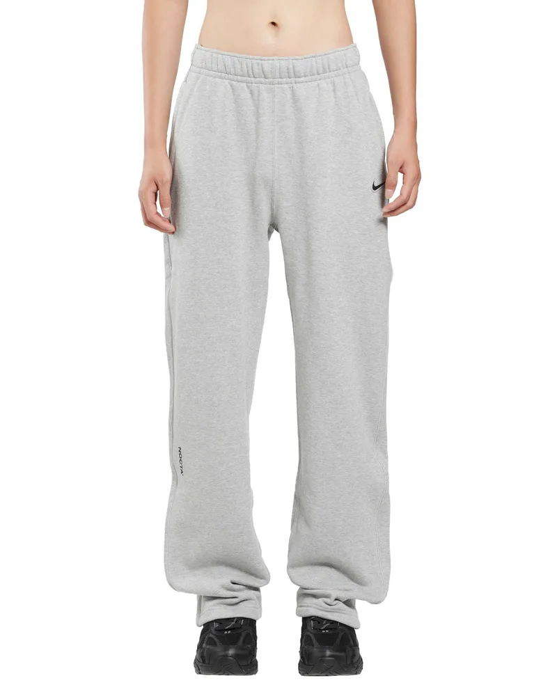 Nike Nocta Fleece Open-Hem Sweatpants Grey