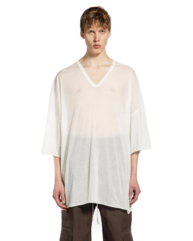 Rick Owens Temple V Tommy T-Shirt White