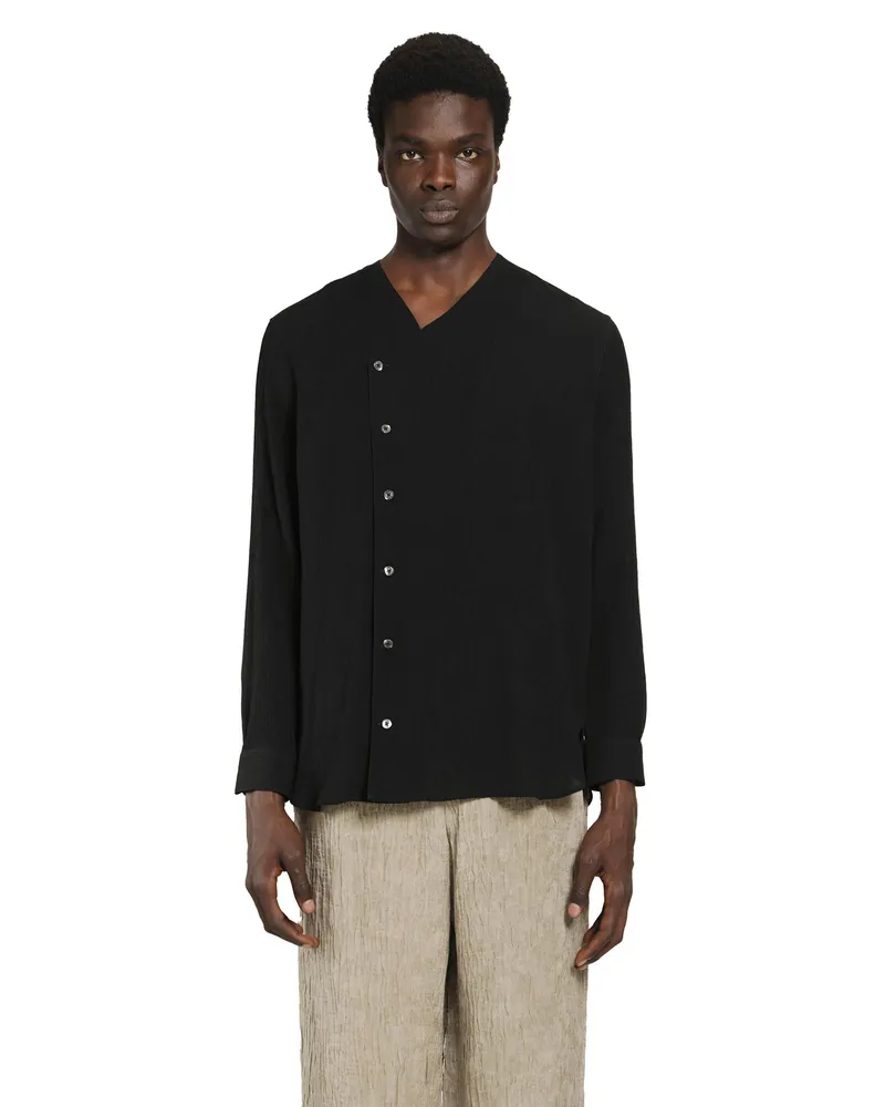 Emporio Armani Asymmetric Shirt Black