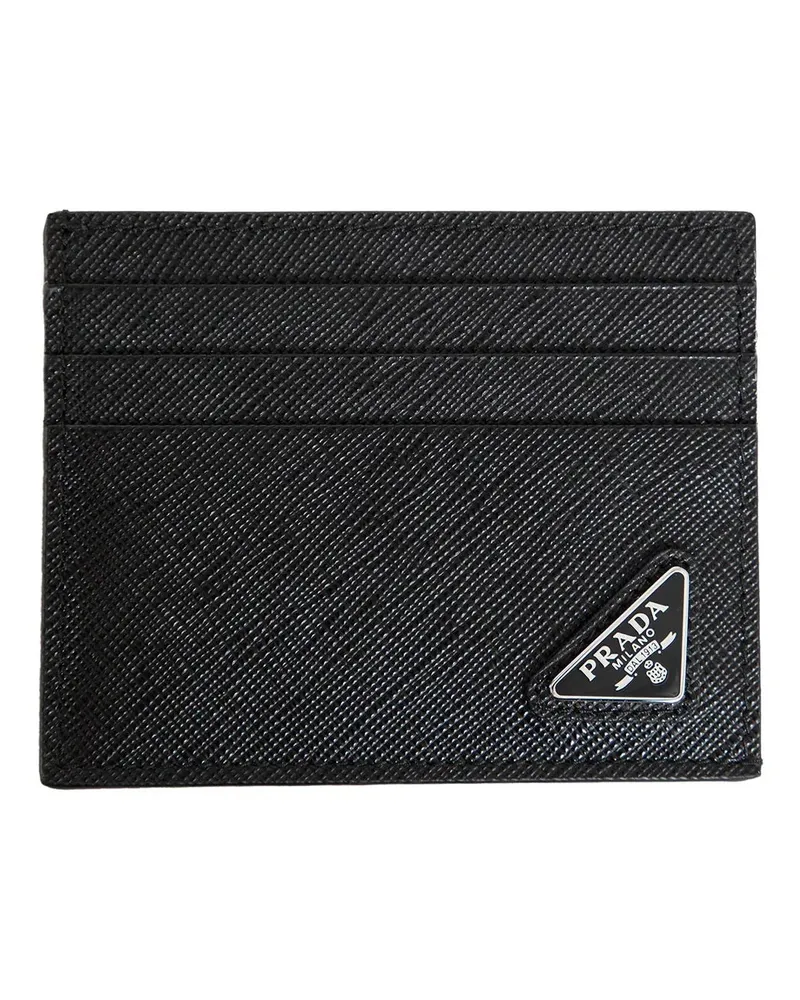 Prada Leather Card Holder Black