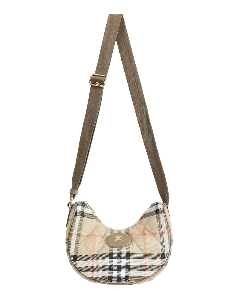 Burberry Horseshoe Crossbody Bag Beige