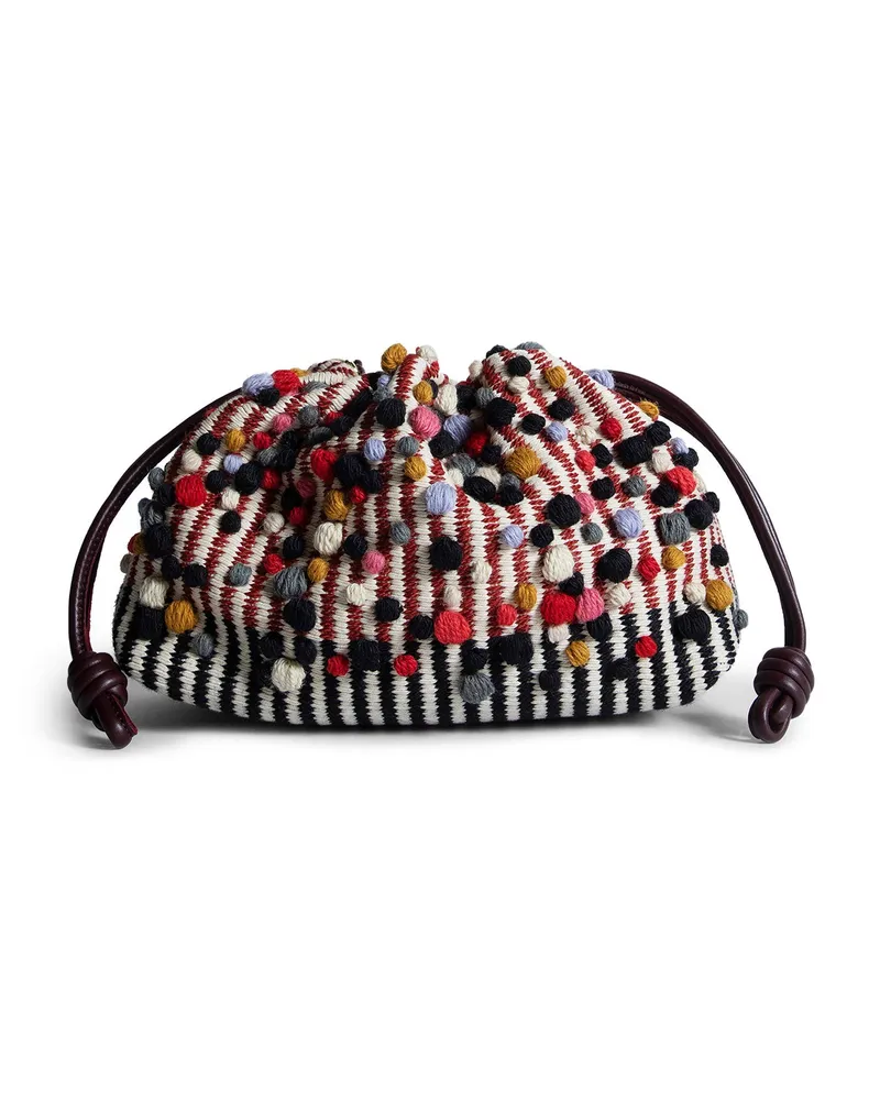 Loewe Albers Collaboration Medium Flamenco Purse Bag Multicolor