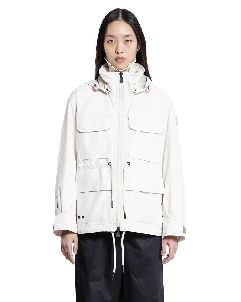 Moncler Nimba Hooded Field Down Jacket Off-white