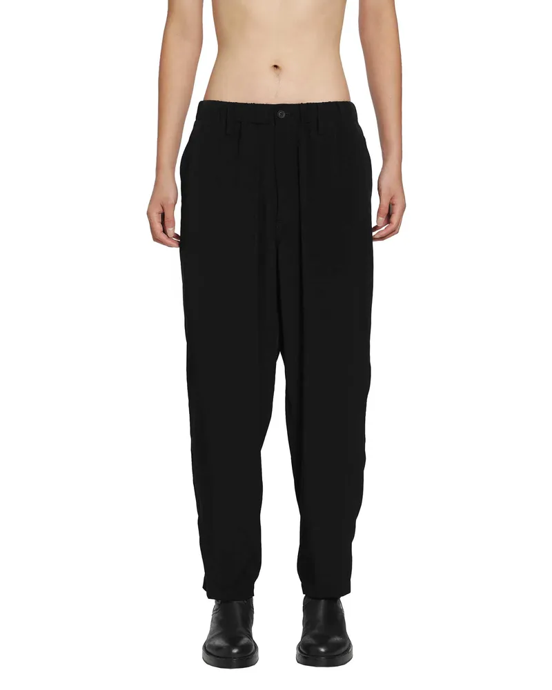 Yohji Yamamoto TA Tuxedo Double Stitch Pants Black