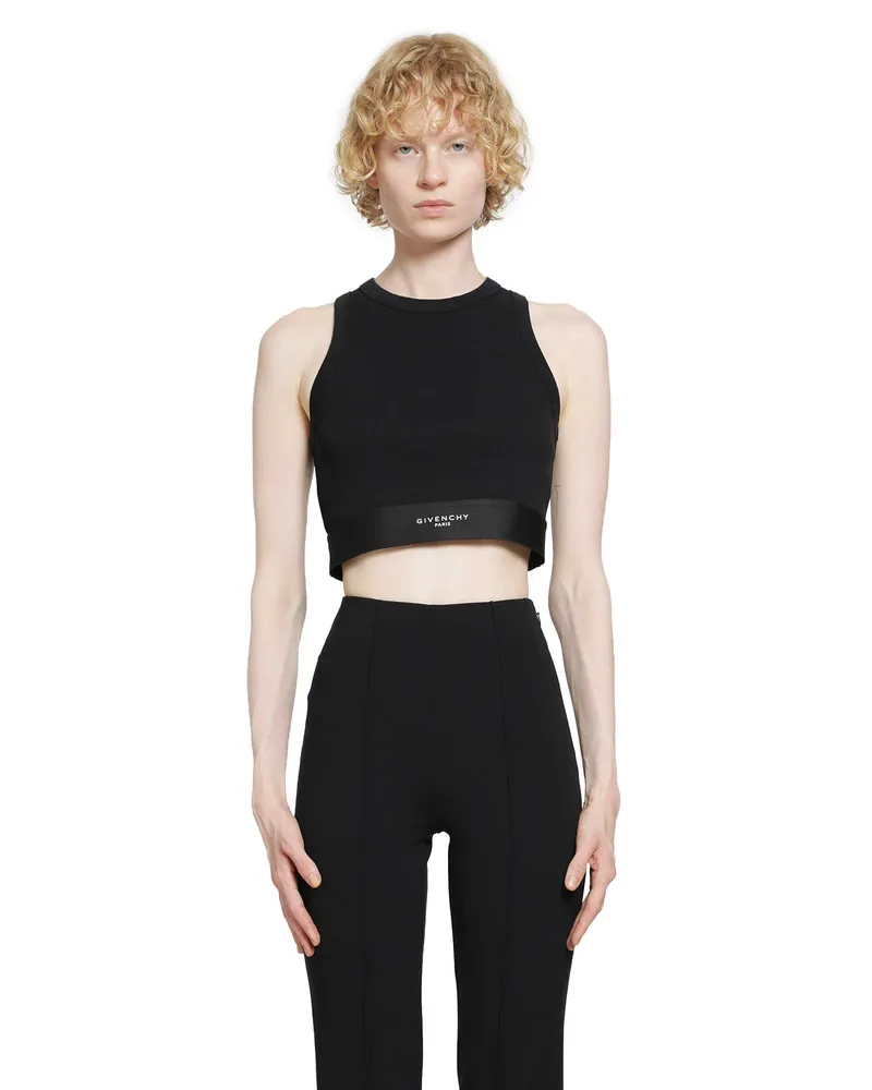 Givenchy Cropped Tank Top Black