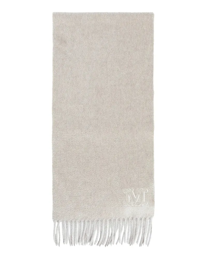 Max Mara Monogram Cashmere Scarf Beige