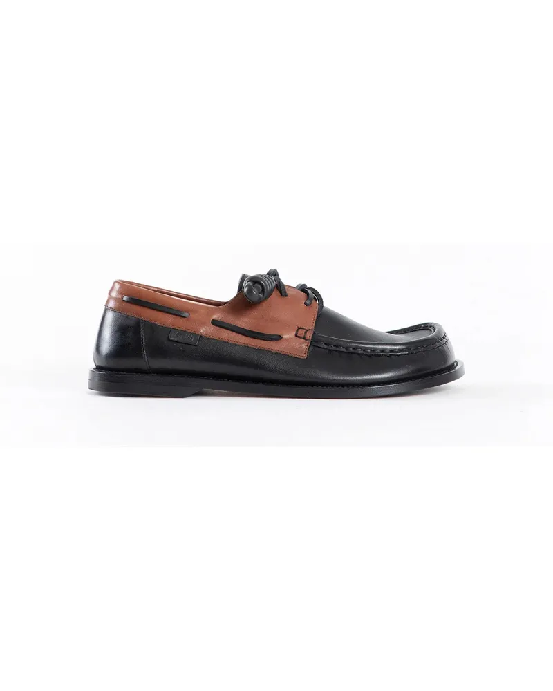 Loewe Campo Boat Shoe Black