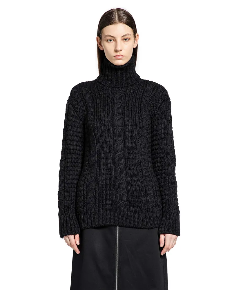 Moncler EE72 Collaboration Wool Turtleneck Sweater Black