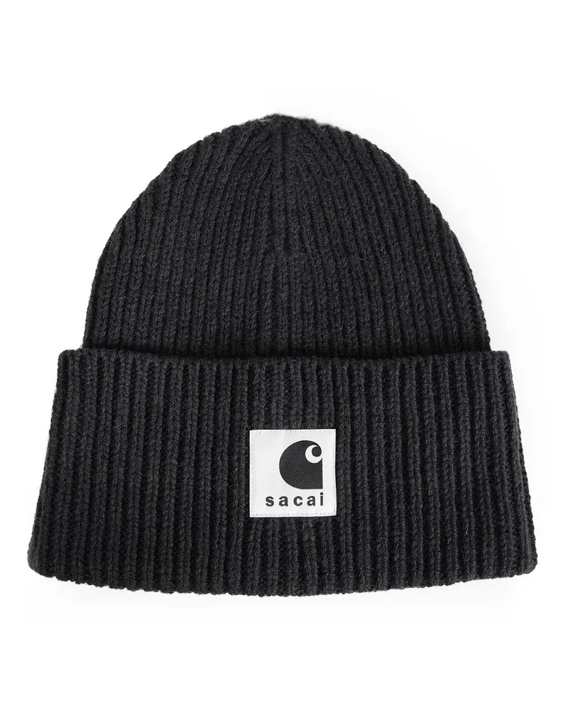 Sacai Carhartt WIP Wool Beanie Black