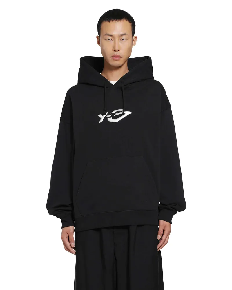 Y-3 Liquid Logo Hoodie Black