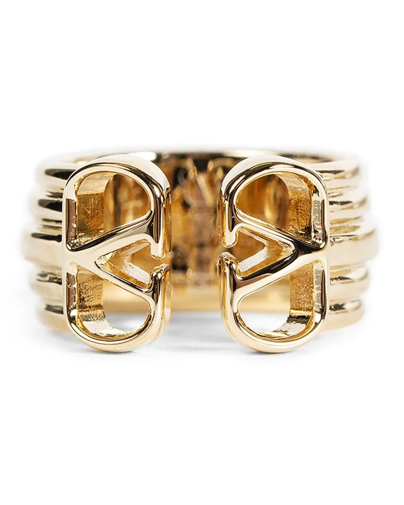 Valentino Garavani VLogo Signature Metal Ring Gold