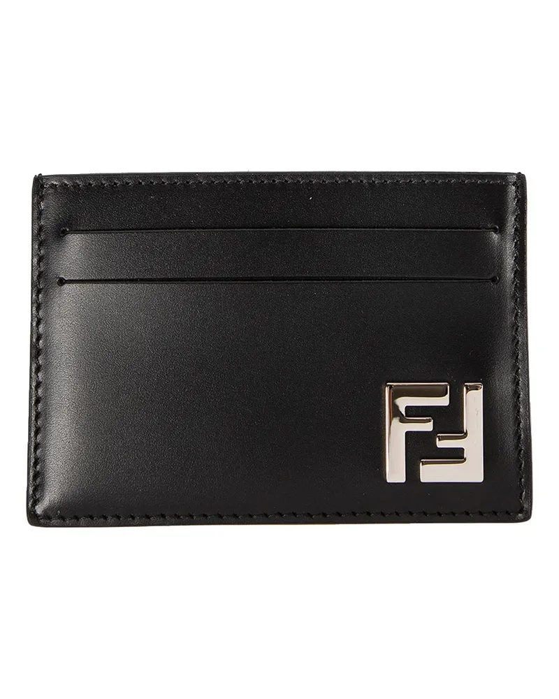 Fendi FF Squared Slim Card Holder Black
