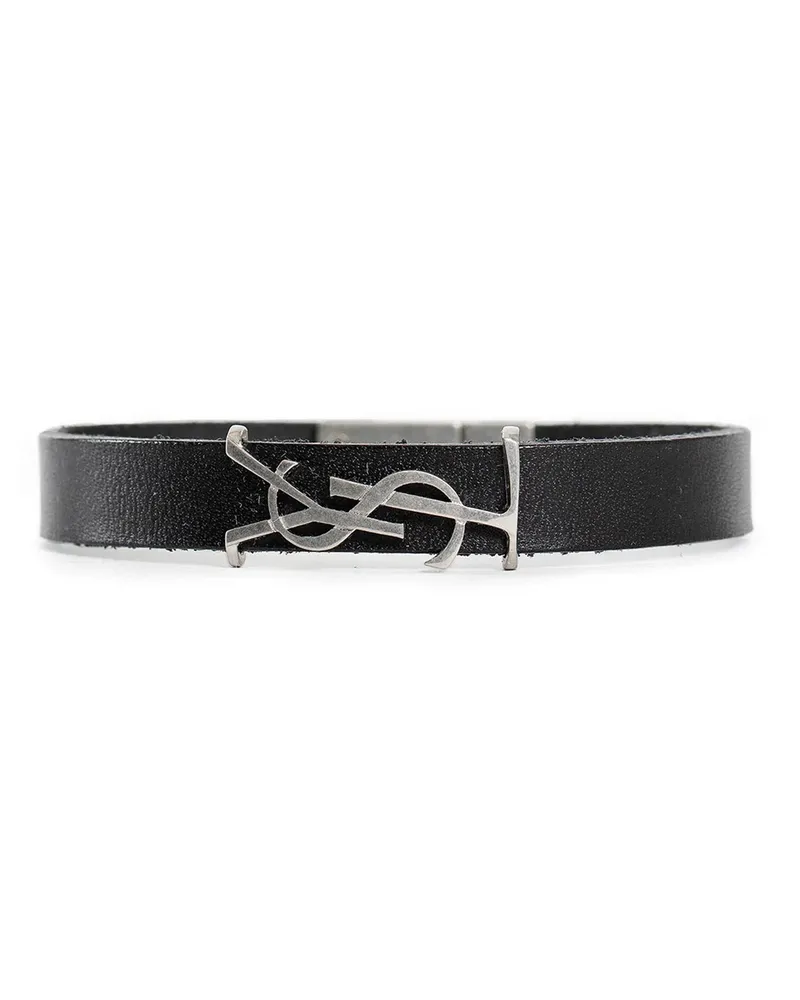 Saint Laurent Bracciale Cassandre Black