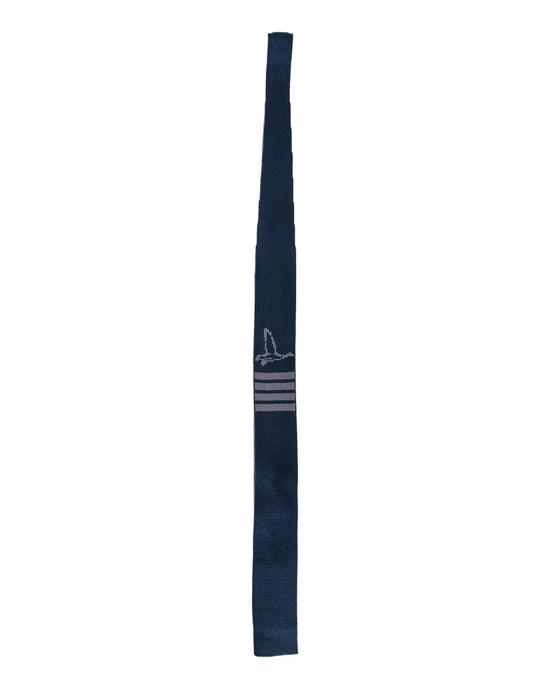 Thom Browne Geese Icon Tie in Silk Blue