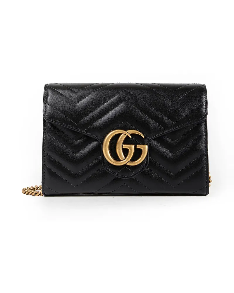 Gucci Marmont Wallet on Chain Black