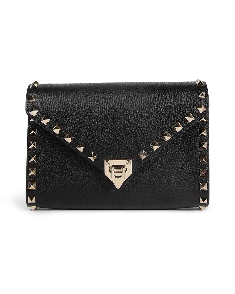Valentino Garavani Rockstud Calfskin Mini Bag Black