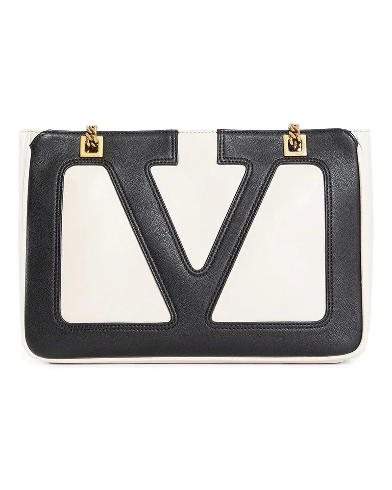Valentino Garavani Viva Superstar piccola borsa shopping in pelle nappa Black&white
