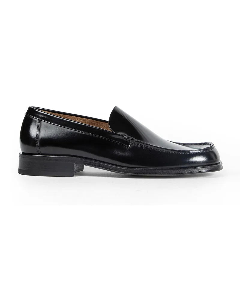 Christophe Lemaire Leather Loafers Black
