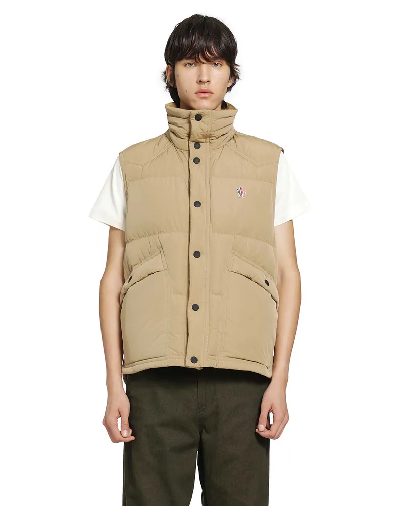 Moncler Evans Down Gilet Beige