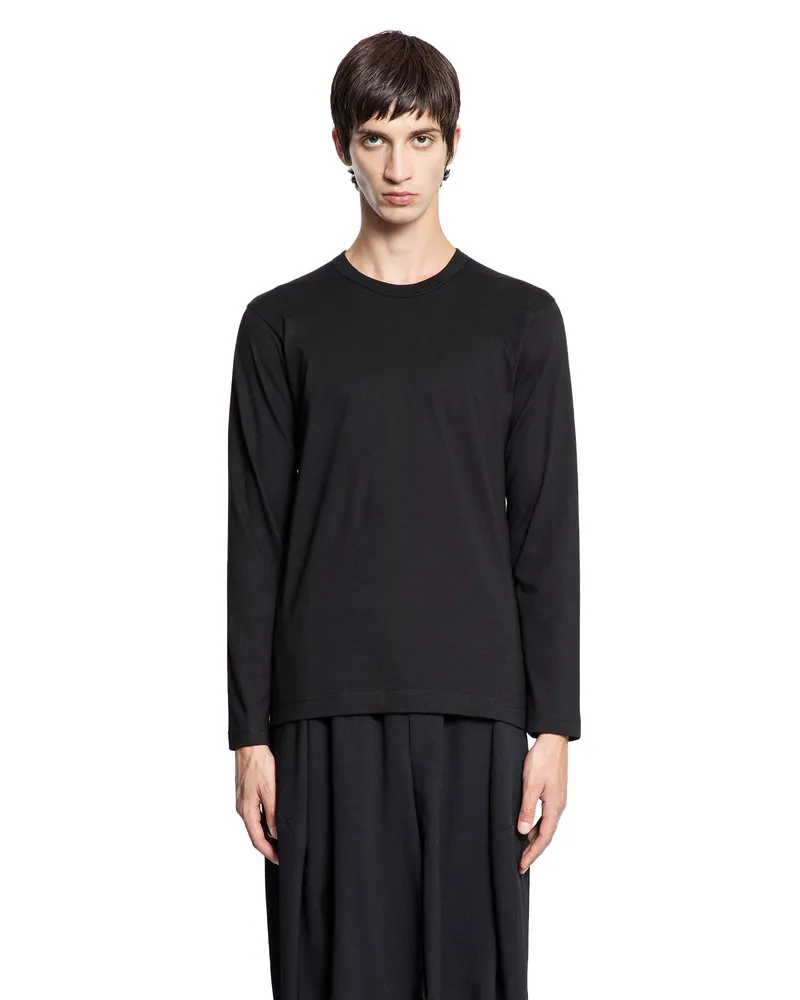 Comme des Garçons Cotton Jersey Forever Long Sleeve T-Shirt Black