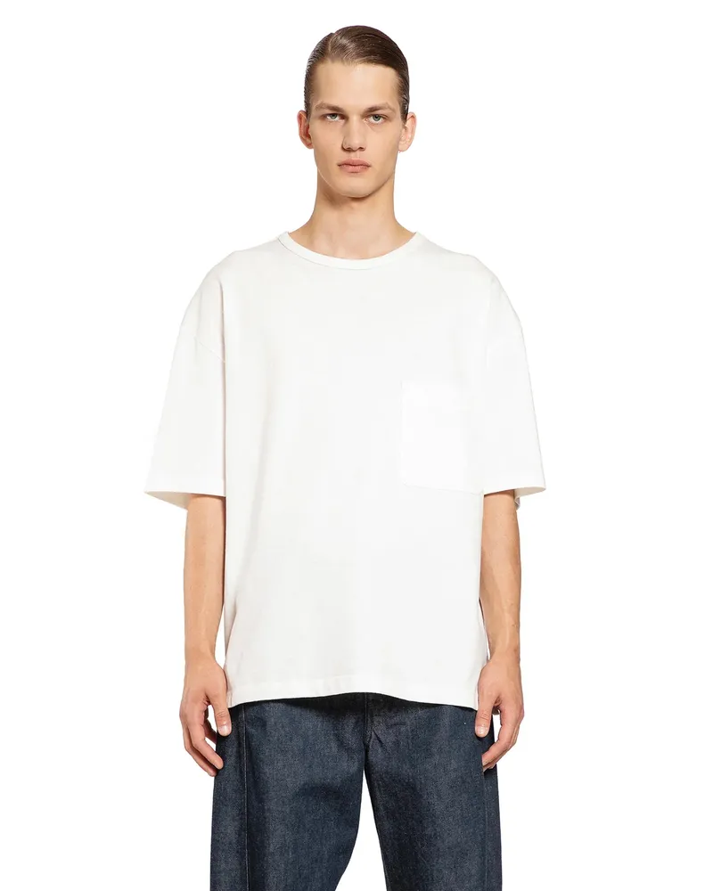 Christophe Lemaire Boxy Short Sleeve T-Shirt White