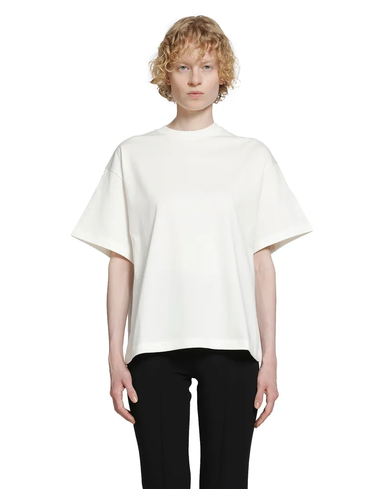 Jil Sander Verical Logo T-Shirt Off-white