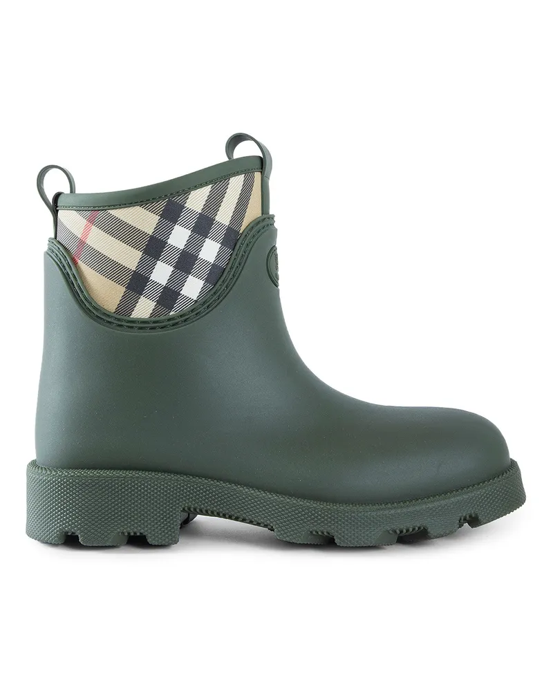 Burberry Rubber Marsh Stamp Low Boots Green