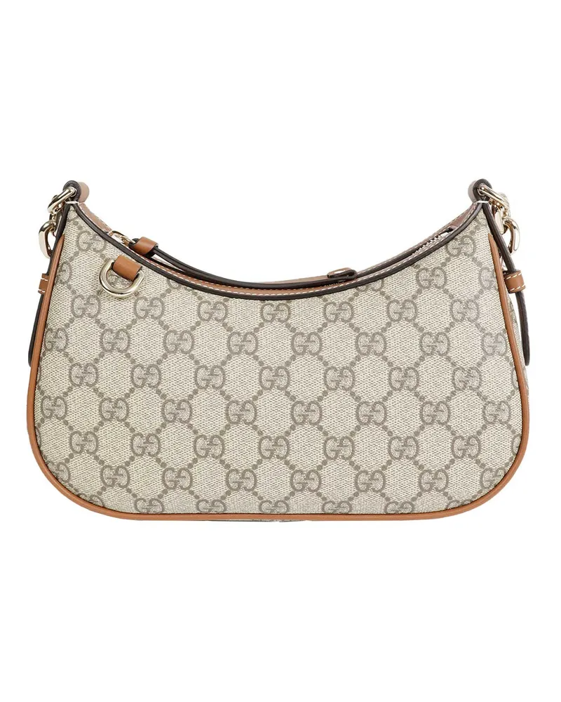 Gucci GG Emblem Small Shoulder Bag Beige