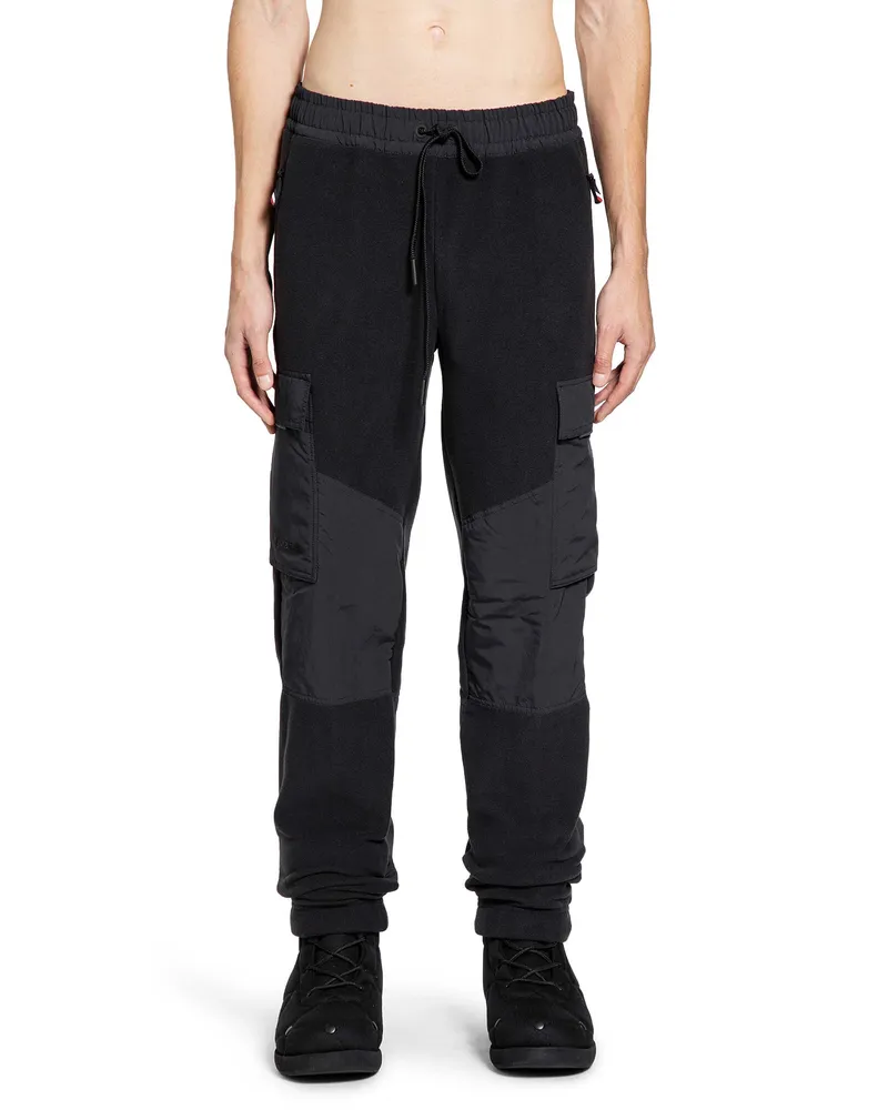 Moncler MAN BLACK TROUSERS Black