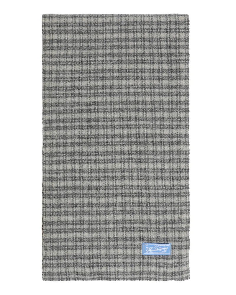 Mfpen Vintage Check Facade Scarf Grey