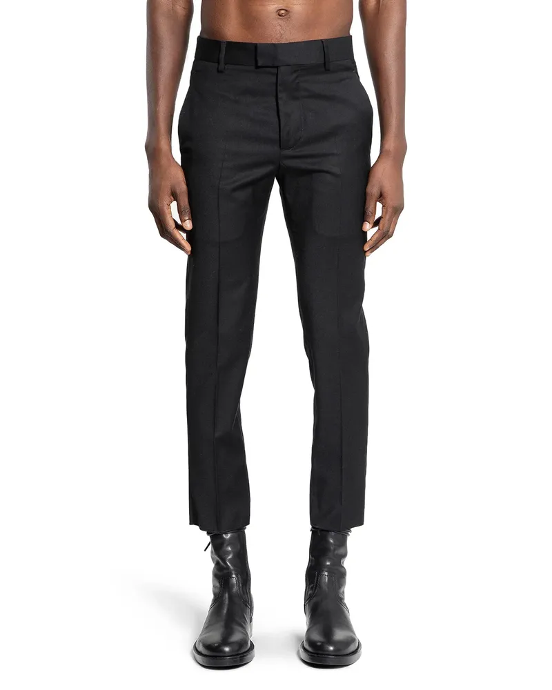 Ann Demeulemeester Olaf Cropped Skinny Trousers Black