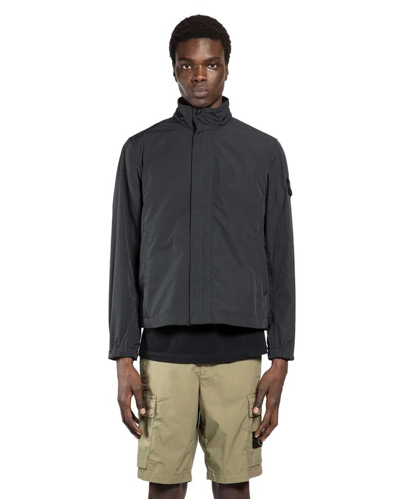 Stone Island 4100033 Cotton Jacket Black