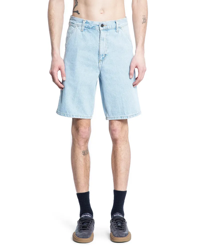 Carhartt WIP Single Knee Shorts Blue