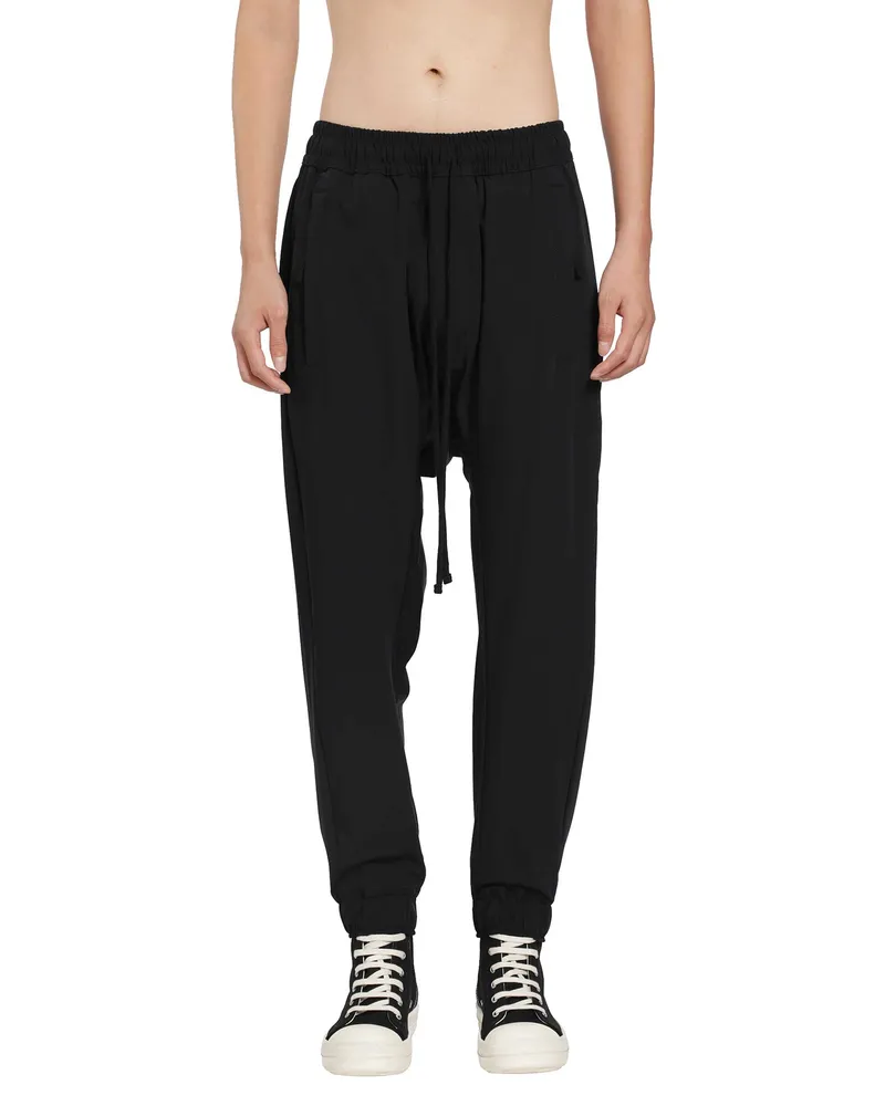 THOM KROM Stretch Nylon Jersey Track Pants Black