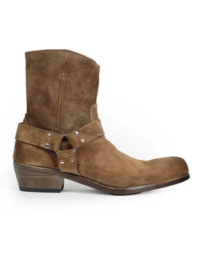 Premiata Suede Ankle Boots Brown