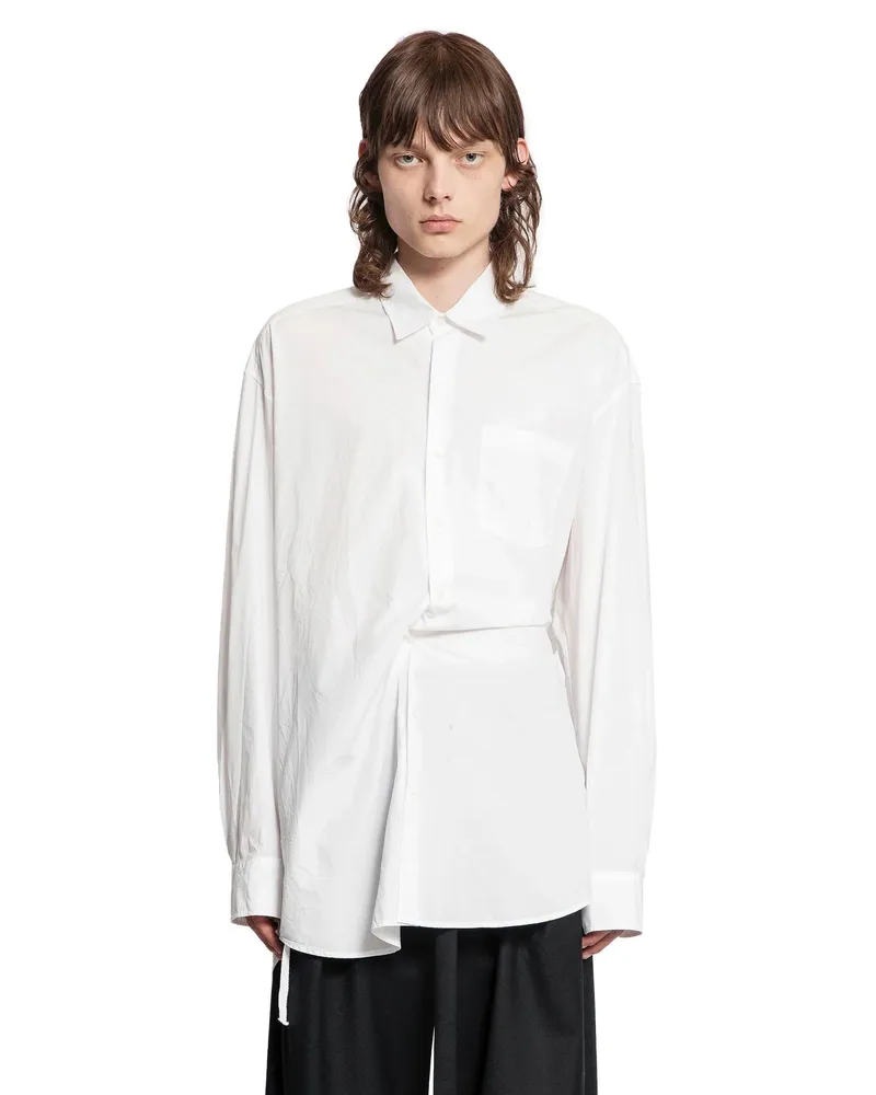 Ann Demeulemeester Mark High Comfort Shirt White