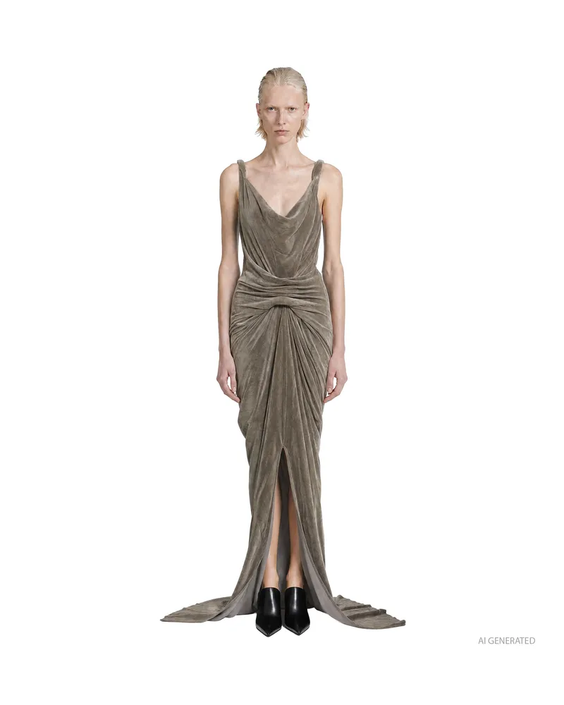 Rick Owens Tower Strutter Dress Beige