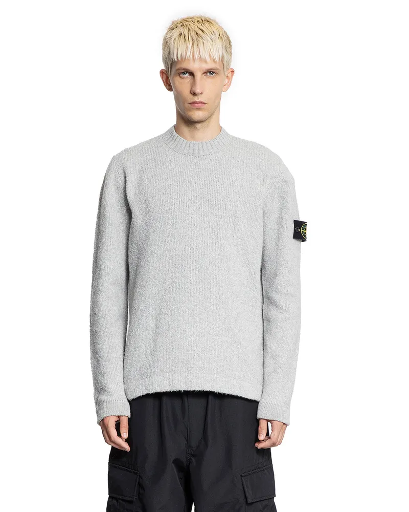 Stone Island 5100056 Lambswool Sweater Grey