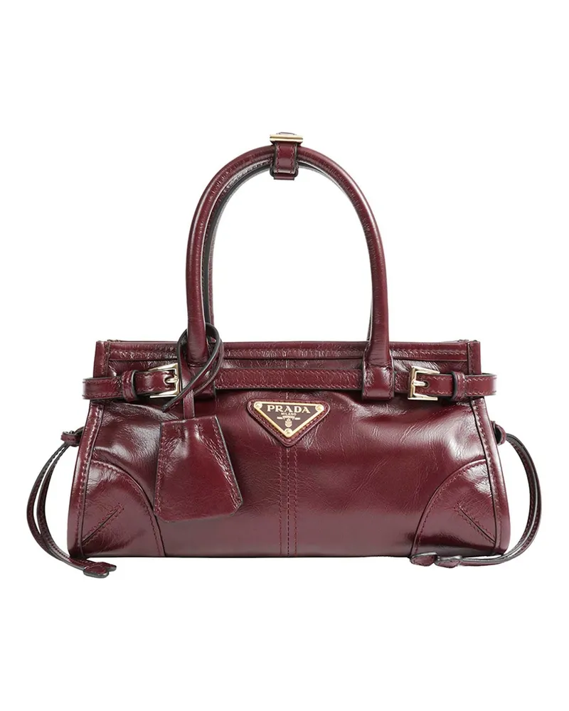 Prada Bonnie Leather Mini Bag Red