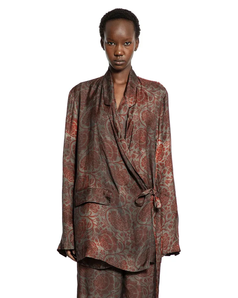 Uma Wang Khloe Printed Jacket Red