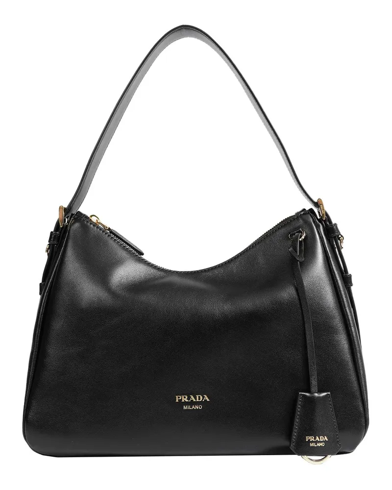 Prada Aimée Medium Shoulder Bag Black