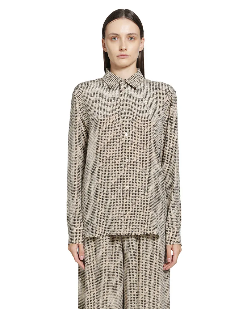 Balenciaga Monogram Shirt Beige